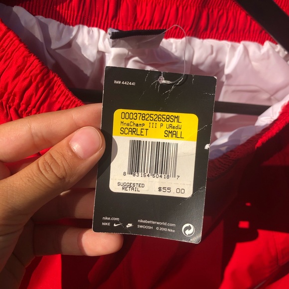 Nike Red Sweatpants Drawstrings+cuff adjuster - Picture 7 of 14